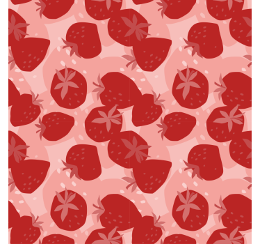 Kitchen blind with abstract seamless red strawberries - TenStickers