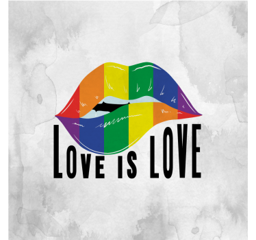 Living room blind pride day lips design - TenStickers