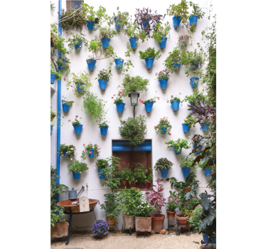 Living room blind andalusian patio style - TenStickers