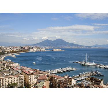 Living room blind gulf of naples - TenStickers