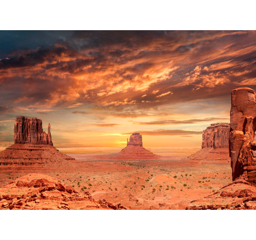 Living room blind mountains in the desert - TenStickers