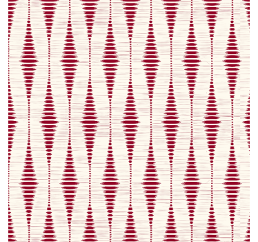 Modern blind red rabaul ikat design - TenStickers