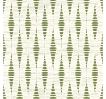 Modern blind in moss green rabaul ikat design - TenStickers