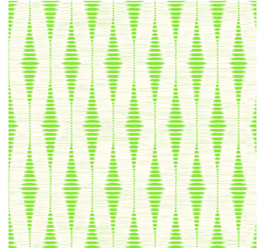 Modern blind green rabaul ikat design - TenStickers