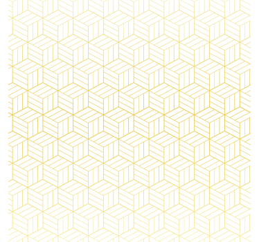 Modern blind gold foil geometric cubes - TenStickers
