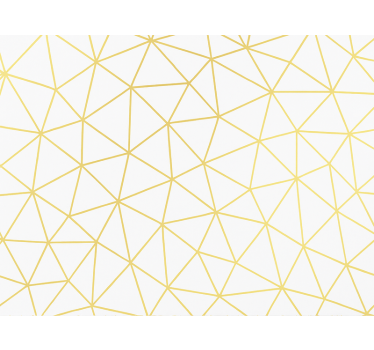 Modern blind golden geometric prism mosaic - TenStickers