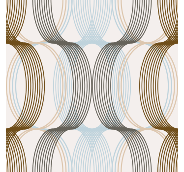 Modern blind with oval lines design - TenStickers