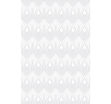 Modern blind in white and grey leaves pattern - TenStickers