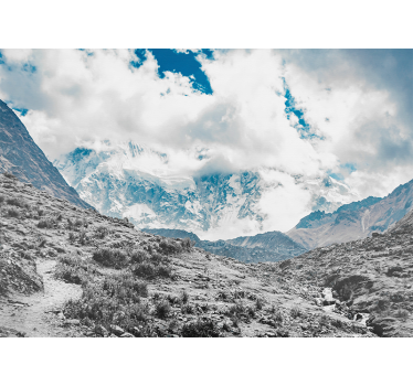 Living room blind snowy salkantay pass - TenStickers