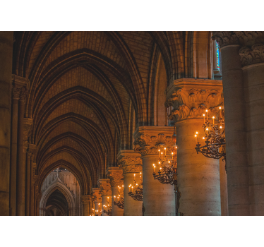 Living room blind arches and vaults design - TenStickers