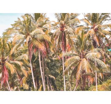 Living room blind green palm in the jungle - TenStickers
