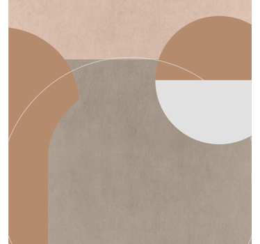 Living room blind in irregular geometric style - TenStickers