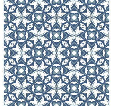 Living room blind modern blue vase hampton style - TenStickers