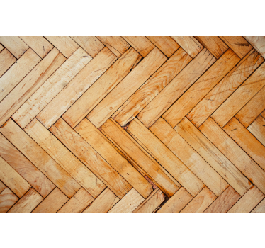 Living room blind wooden blocks industrial style - TenStickers