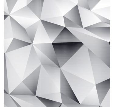 Living room blind in silver cosmic geometric pattern - TenStickers