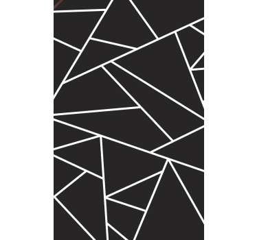 Living room blind classic black white mosaic - TenStickers