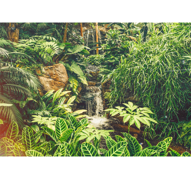 Living room blind in beautiful green tropical forest - TenStickers