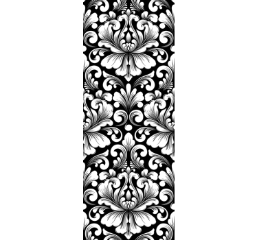 Vintage roller blind with elegant botanical design - TenStickers