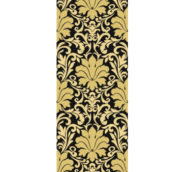 Vintage roller blind with elegant damask design - TenStickers