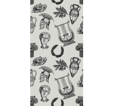 Vintage roller blind with roman imagery - TenStickers