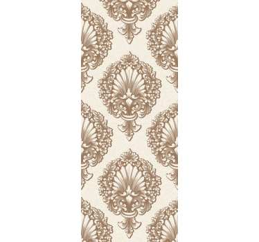 Vintage roller blind with elegant shell designs - TenStickers