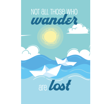 Not all those who wander Living room blind - TenStickers