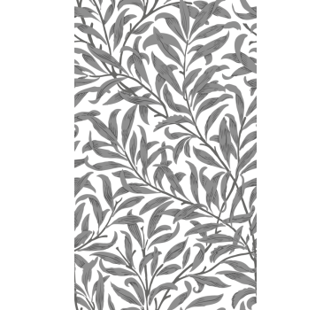 Grey Botanical Motif flower blind - TenStickers