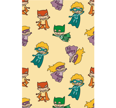 Superhero Cartoon childrens blind - TenStickers
