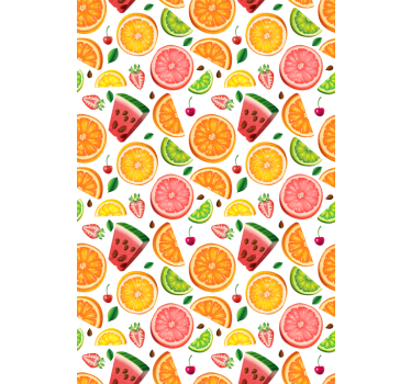 Multicolor Fruit and vegetable roller blind - TenStickers