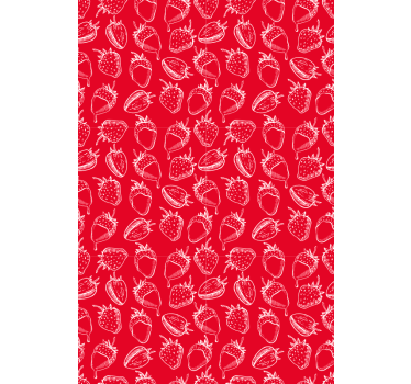 Strawberries pattern Fruit and vegetable roller blind - TenStickers