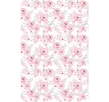 Pink Flower roller blind - TenStickers