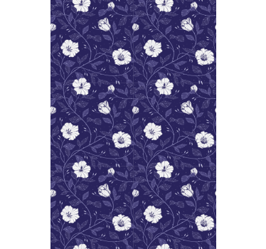 Blue Flower roller blind - TenStickers