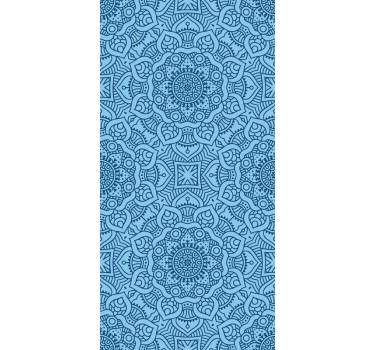 Blue mandala Zen theme blind - TenStickers