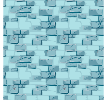 Blue Stone Bricks texture and pattern blind - TenStickers