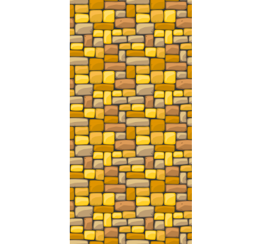 Rectangular Yellow Mosaic texture and pattern blind - TenStickers
