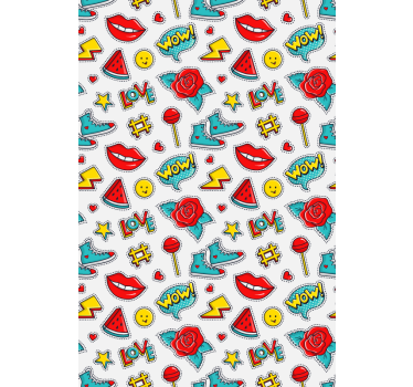 Pop Culture Patterns funky roller blind - TenStickers