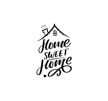 Black text sweet home Master bedroom window blind - TenStickers