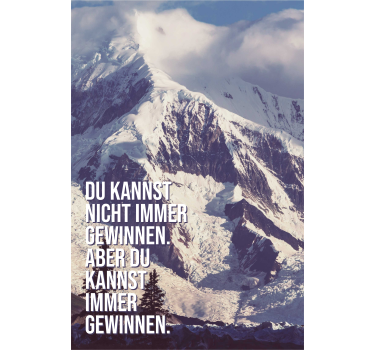 Immer Gewinnen Mountain Peaks Office blind - TenStickers
