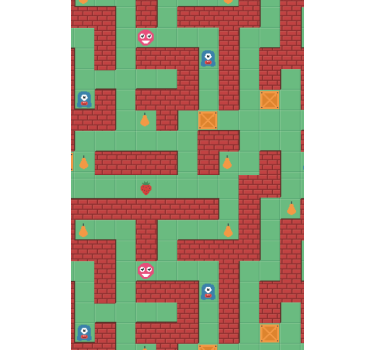 Maze Creature Adventure funky roller blind - TenStickers