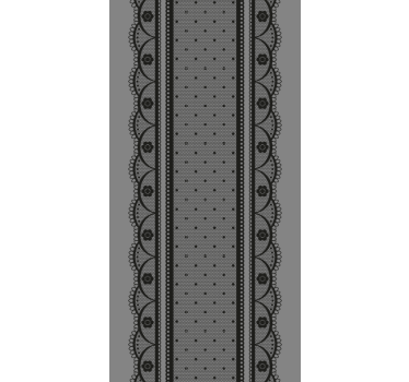 Black lace borders Living room roller blinds - TenStickers
