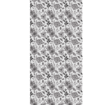 gray roses with grey leaves Flower roller blind - TenStickers