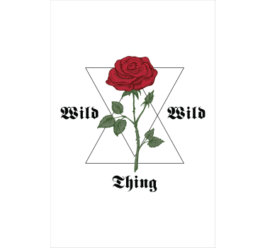 Rose Motif Emblem flower blind - TenStickers