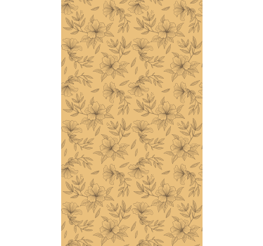 Beige stylised patterns flower blind - TenStickers