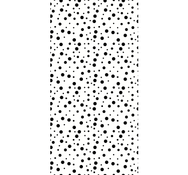 Black dots on white Modern roller blind - TenStickers