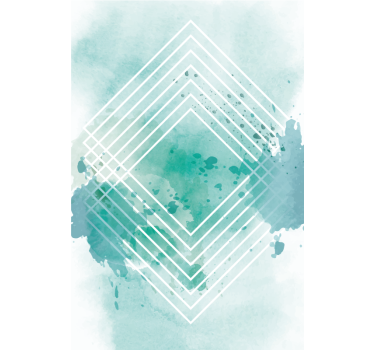 Geometric Watercolor Pattern modern blind - TenStickers
