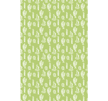Cactus seamless background Bathroom window blind - TenStickers
