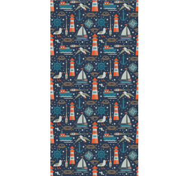 Nautical adventure theme childrens blind - TenStickers