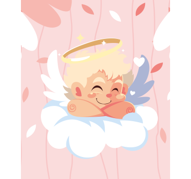 Cute Angelic Character funky roller blind - TenStickers