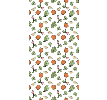 Vibrant vegetable medley kitchen blind - TenStickers