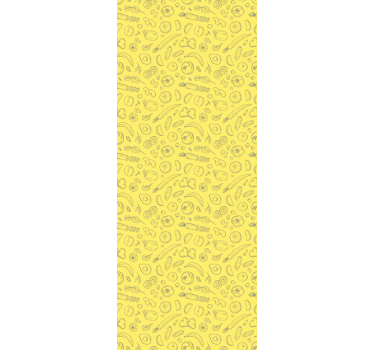Sketchy fruit pattern kitchen blind - TenStickers